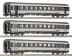 64026 Roco Set of 3 Passenger cars in Corail livery